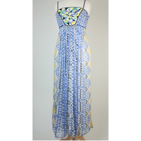 Anthropologie Ranna Gill Embellished Maxi Dress Sm - Picture 6 of 7